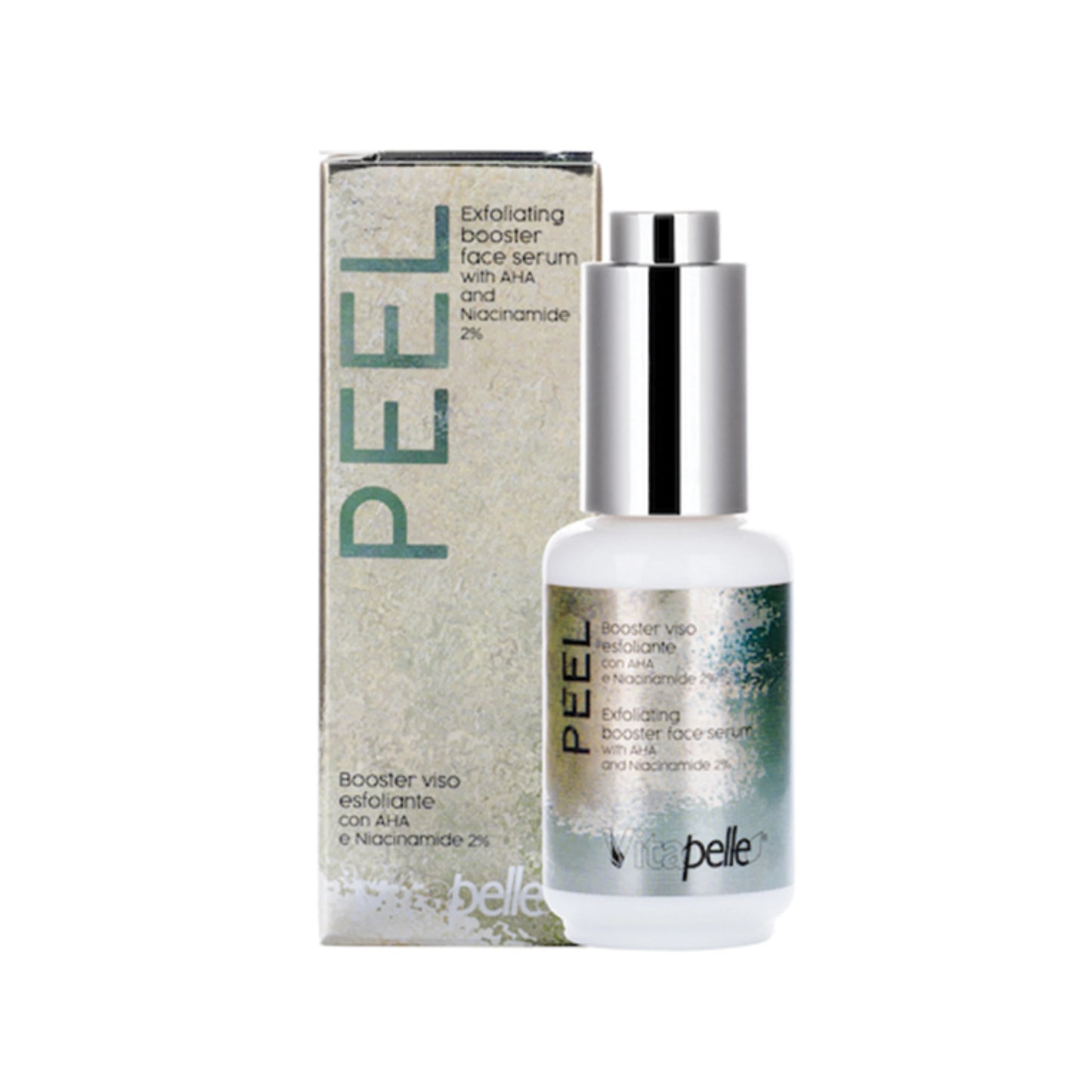 Siero viso esfoliante con acido AHA e niacinamide 2% Peel - Vitapelle