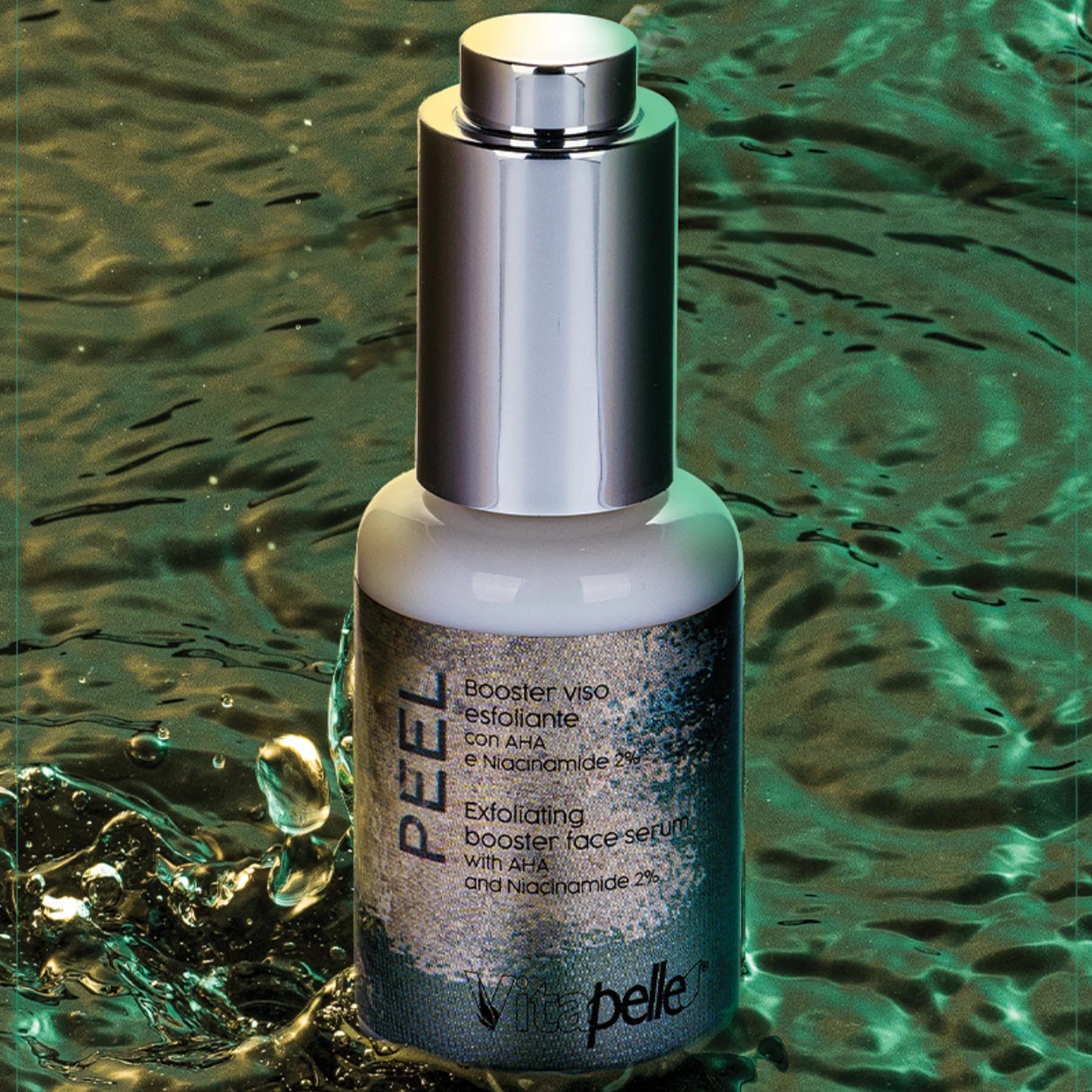 Siero viso esfoliante con acido AHA e niacinamide 2% Peel - Vitapelle