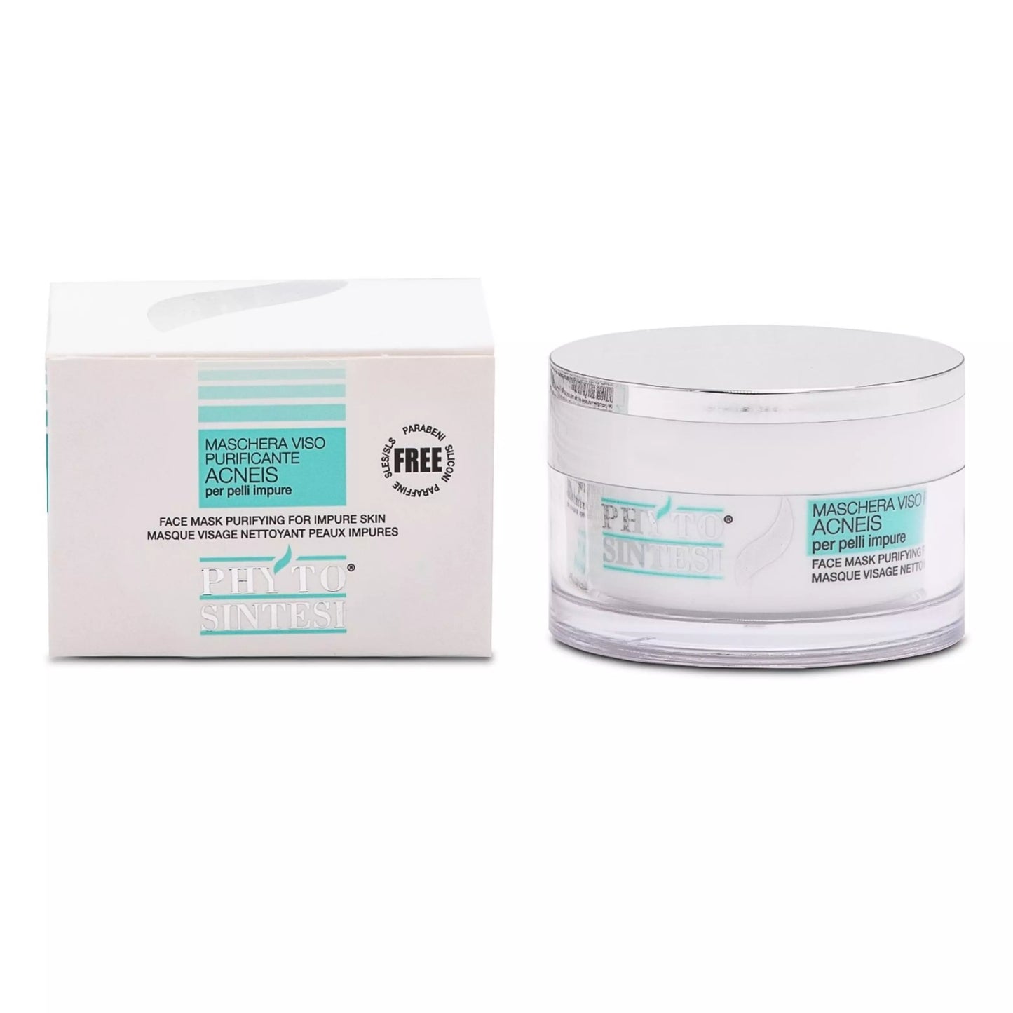 Maschera viso purificante per acne e punti neri con acido salicilico - Phytosintesi