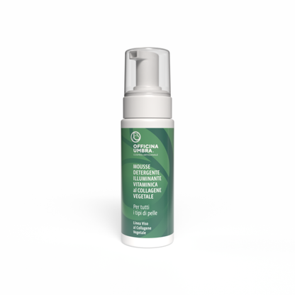Mousse detergente viso al collagene vegetale - Officina Umbra