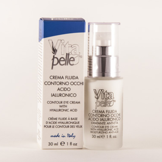 Crema idratante antiage contorno occhi all'acido ialuronico - Vitapelle