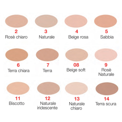 Cipria compatta 12 colori - CINECITTÀ MAKE UP